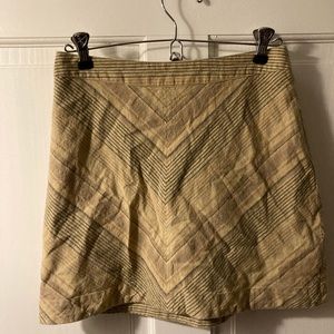 Free People tan mini-skirt
